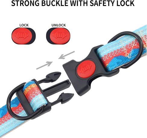 3pcs Reflective Dog Collar,Soft Neoprene Padded Breathable Nylon Pet Collar,Adjustable Nylon Pet Collars for Small Medium Large Dogs （S） in Saudi Arabia