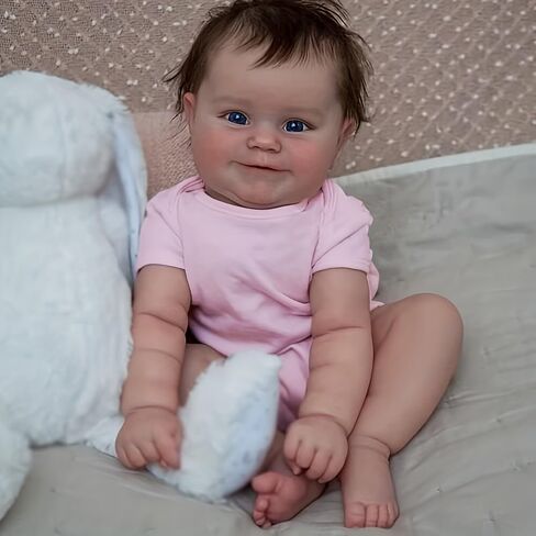 Reborn Baby Dolls - 20 Inch Realistic Reborn Baby Girl Vinyl Full Body, Handmade Lifelike Baby Dolls Toy for Kids Age 3+ in Saudi Arabia
