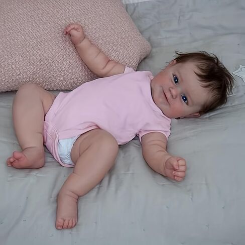 Reborn Baby Dolls - 20 Inch Realistic Reborn Baby Girl Vinyl Full Body, Handmade Lifelike Baby Dolls Toy for Kids Age 3+ in Saudi Arabia