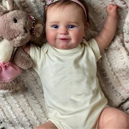 Reborn Baby Dolls - 20 Inch Realistic Reborn Baby Girl Vinyl Full Body, Handmade Lifelike Baby Dolls Toy for Kids Age 3+ in Saudi Arabia