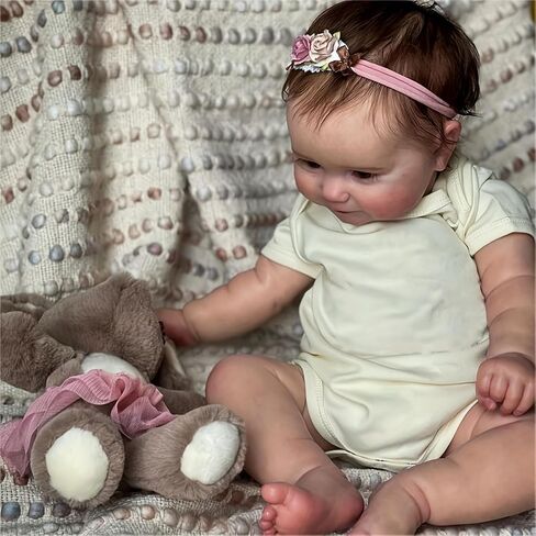 Reborn Baby Dolls - 20 Inch Realistic Reborn Baby Girl Vinyl Full Body, Handmade Lifelike Baby Dolls Toy for Kids Age 3+ in Saudi Arabia