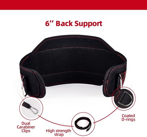 Dip Belt for Weight Lifting, Dip Belt with Chain for Men, Gym Workout Pull Up Dipping Belt for Powerlifting, Squat, Bodybuilding, Strength Training, Weighted Belt for Dips in Saudi Arabia