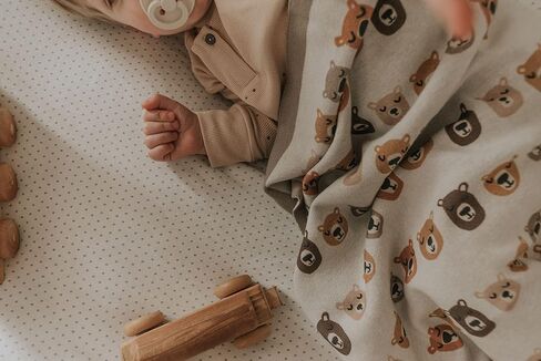 Lucy Darling Little Dreamer Little Camper Organic Cotton Baby Blanket - Premium, Eco-Friendly, Soft Cotton Baby Blanket for Girl or Boy in Saudi Arabia