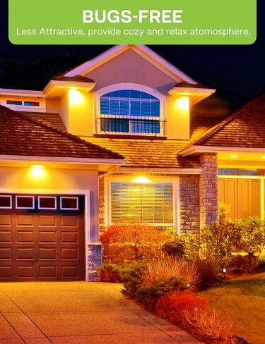 PAR38 LED Bug Light Bulbs for Outdoor, 150-200W Equivalent Flood Light Bulbs Amber Yellow, 15W 1300LM, Not-dimmable, E26 Base for Porch, Party, Backyard, 2 Pack in Saudi Arabia