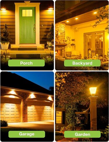 PAR38 LED Bug Light Bulbs for Outdoor, 150-200W Equivalent Flood Light Bulbs Amber Yellow, 15W 1300LM, Not-dimmable, E26 Base for Porch, Party, Backyard, 2 Pack in Saudi Arabia