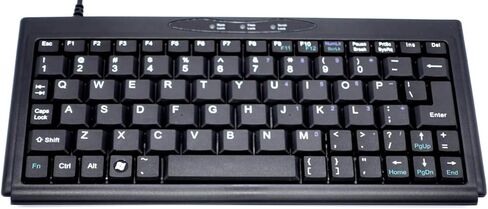 لوحة مفاتيح سلكية Solid Tek KB-P3100BU ASK-3100U USB 4x9 SuperMini - أسود in Kuwait