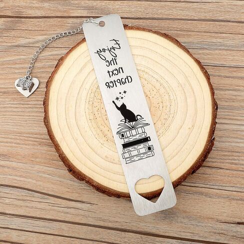 2 Pcs Cat Bookmark,Metal Bookmarks,Inspiring Words to Show Your Love,Funny Bookmark,Inspirational Bookmarks for Women Graduation Gifts,Confirmation Gifts for Teenage Girl Boy in Saudi Arabia