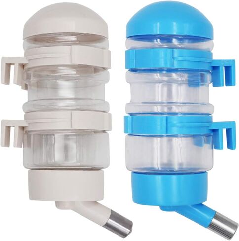 قطعتان من زجاجة مياه للكلاب، 400 مل على شكل أرنب الهامستر والقطط بدون تنقيط، حاوية زجاجة مياه سعة 15 أونصة للحيوانات الصغيرة in Kuwait