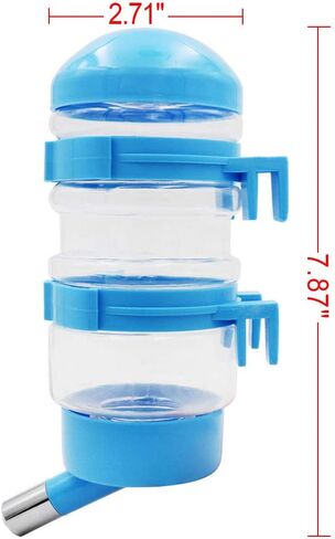 قطعتان من زجاجة مياه للكلاب، 400 مل على شكل أرنب الهامستر والقطط بدون تنقيط، حاوية زجاجة مياه سعة 15 أونصة للحيوانات الصغيرة in Kuwait