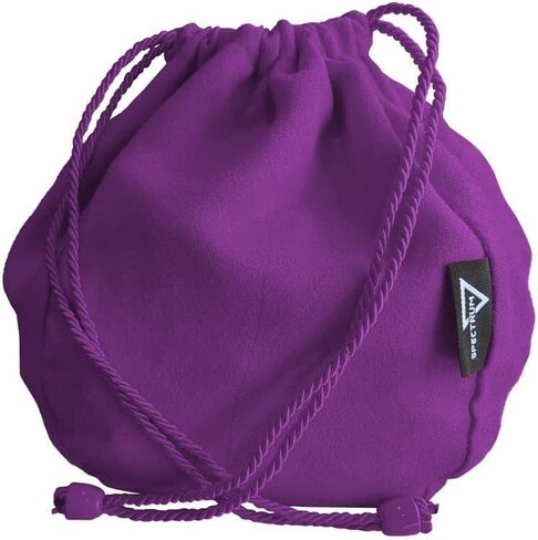 BCW Spectrum Dice Bag - Purple | Holds Over 350 Dice | Durable Faux-Suede Drawstring Bag for D&D, Pathfinder, MTG | Perfect Dice Storage & Transport Solution | RPG & Tabletop Gaming Accessories in Saudi Arabia