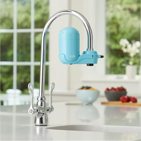 DDTnw PUR Plus Faucet Mount Water Filtration System, FM2700G, Sea Glass in Saudi Arabia