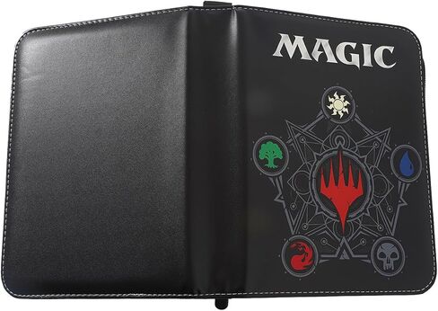 Leatherette 4 Pocket Trading Card Binder Album Holder Pages Folder Protector for Magic Trading Cards TCG - Toploading 3 Ring Zip MTG Card Binder Album 400 in Kuwait