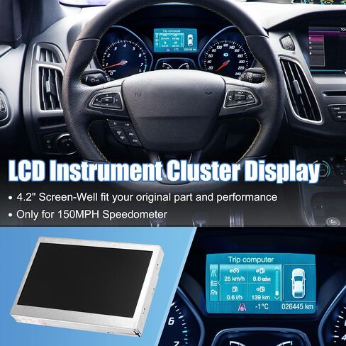 X AUTOHAUX LCD Display Color Screen LQ042T5DZ11 4.2" for 150MPH Speedometer Instrument for Ford Escape 2014-2016 for Ford Focus 2013-2016 50 Pins CMOS Clear Resolution LCD Module Anti Scratch in Saudi Arabia