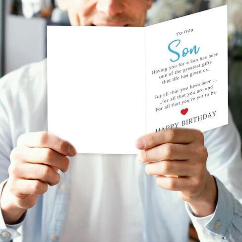 Asmallgf Happy Birthday Card for Grandson, Funny Grandson Birthday Gifts, Hilarious Bday Poem Card from Grandpa Grandma, Splendid Bday Gift Idea for Young Men in Saudi Arabia