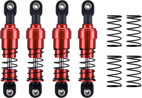 AMK 1/10 RC Crawler Shocks, 4Pcs 75mm Aluminum Big Bore RC Shocks with Oil Filled RC Crawler Shocks for 1/10 RC Crawler Axial SCX10 Capra D90 Gspeed V4 Element TRX4 Upgrades (Blue 75mm 4Pcs) in Saudi Arabia