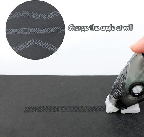 Double Sided Adhesive Glue Runner, Dot Tape Runner Roller, Permanent Adhesive Dispenser, Dots Roller Applicator,0.31-Inch by 315-Inch (12 Pack,Black) in Saudi Arabia