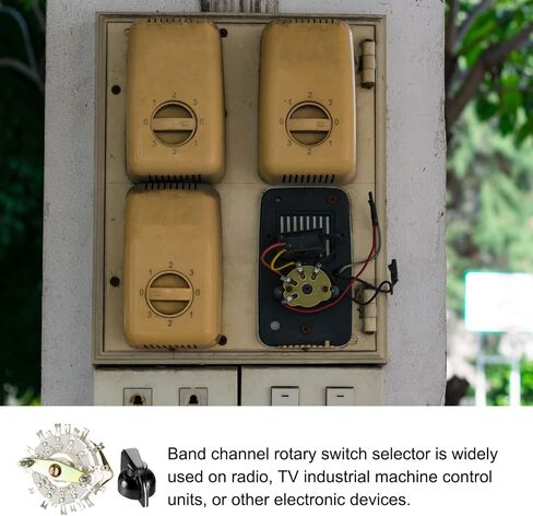Band Selector Rotary Switch 4P5T 4 Pole 5 Position, 2 Deck [for Radio, TV, Industrial Machine Control Unit] - 1 Pcs in Saudi Arabia