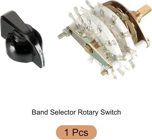 Band Selector Rotary Switch 4P5T 4 Pole 5 Position, 2 Deck [for Radio, TV, Industrial Machine Control Unit] - 1 Pcs in Saudi Arabia