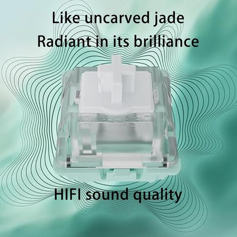 GATERON Magnetic Jade Switches for Magnetic Mechanical Keyboards,Linear 30gf/electromagnetic Trigger/Adjustable Key Range Pre-lubed HiFi Sound Switches (Magnetic Jade,10Pcs) in Saudi Arabia