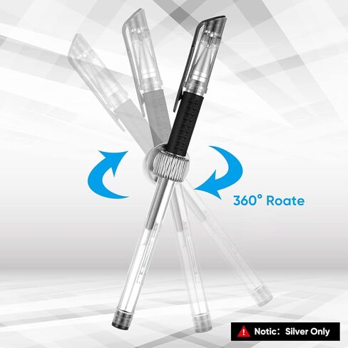 12 Pieces Pen Holder Clips Self Adhesive Pen Pencil Holder Pen Clip Holder Manganese Steel Pen Holder with Adjustable Spring Loop Marker Holder for Home Office Whiteboard Kitchen Car in Saudi Arabia