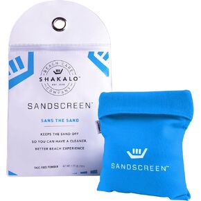 SHAKALO SANDSCREEN Sand Removal Bag | Talc-Free and Reef Friendly | Fresh, Clean and Sand Free | Great for The Whole Family!