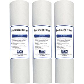 Compatible with GE GXWH04F GXWH20F GXWH20S GXRM10 GX1S01R Compatible Filters, 5 Micron Water Filter Cartridges, 3 Pack, GXWH04F, GXWH20F, GXWH20S by IPW Industries Inc.