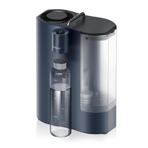 Bluevua RO100ROPOT-Travel Reverse Osmosis System Countertop Water Filter, Compact 6-Stage Filtration with UV, Includes Glass Bottle, Portable Water Purifier for Home & Travel, White