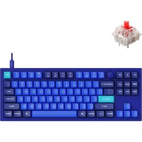 Keychron Q3 Wired Swappable RGB Backlight Brown Switch Knob Version - Navy Blue - A