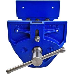 Yost Vises M7WW Rapid Action Woodworking Vise | Quick Release Lever for Quick Adjustments | 7 Inch Jaw Width | Made with Heavy-Duty Cast Iron | Blue