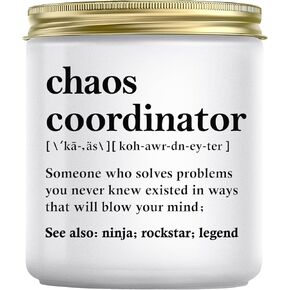 Lacrima Chaos Coordinator Gifts for Women - Thank You Gifts, Coworker Staff Employee Appreciation Gifts, Coworker Gifts for Women, Boss Gifts for Women, Boss Day, Lavender Candle