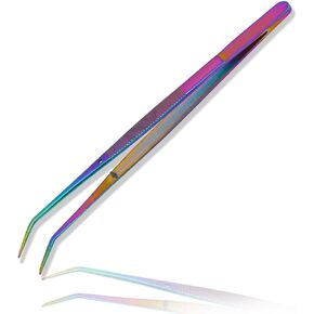 Titanium Rainbow Color Multipurpose Tweezers Sewing Machine Tweezers for Craft Repairing