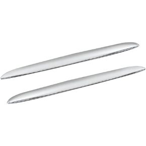 2Pack Chrome Left & Right Front Hood Cover Trim Above Grille Replacement for E90 E91 3-Series 325i 328i 330i 335i 2006-2008