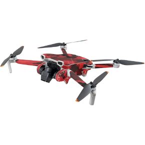MightySkins Skin Compatible with DJI Mini 3 - Red Hexa Camo | Protective, Durable, and Unique Vinyl Decal wrap Cover | Easy to Apply | Made in The USA