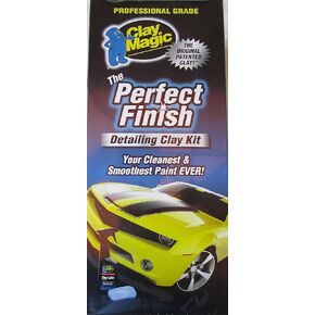 Auto Magic Perfect Clay Finish Clay Kit - 100 Gram Blue Clay Bar for Glass, Chrome, Fiberglass & More - 12 oz Bottle of Hydro Shine - Combo Pack
