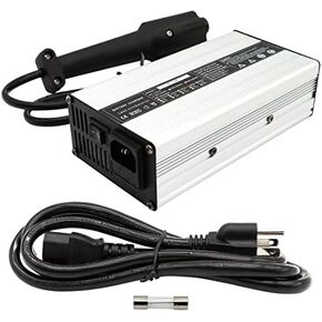 48Volt 6A 3Pin Golf Cart Battery Charger with Plug Portable Golf Cart Accessories Compatible with Golf Cart G29 Years 2007 Up