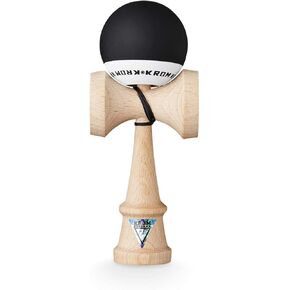 KROM Original Kendama مصنوعة من الخشب للمبتدئين والمتقدمين - POP LOL Red - لعبة مهارة للاستخدام الخارجي والداخلي - لعبة خشبية مع خيط وكرة