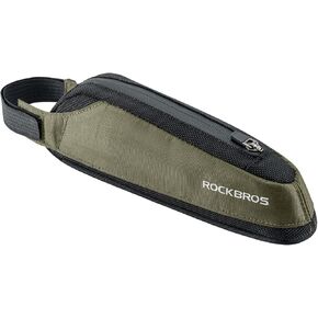 ROCKBROS Bike Top Tube Bag Bike Frame Bag Bike Triangle Bag Small Aerodynamic Bag for Triathlon and Gravel Bikes
