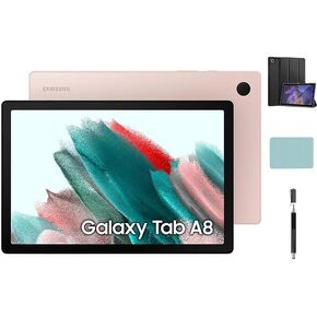 SAMSUNG Galaxy Tab A8 10.5'' Touchscreen (1920x1200) Android Wi-Fi Tablet, 3GB RAM, 32GB Storage, Bluetooth, Android 11 OS, Pink Gold + Accessories