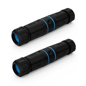 2 Pack Waterproof RJ45 Connectors IP68 Cat6/Cat5E/Cat5 RJ45 Keystone Couplers Female to Female for Outdoor Ethernet LAN Cable Extender Network Cables