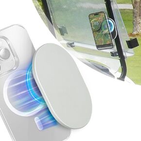 Golf Cart Phone Holder - MagSafe Compatible Magnetic Golf Phone Caddy - Handy for Install and Remove, Rotatable - Ultra Strength Magnet Golf Cell Phone Mount for iPhone & MagSafe Cases