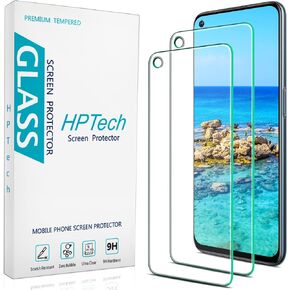 HPTech (2 Pack) Screen Protector for OnePlus Nord N200 5G Tempered Glass, 9H Hardness, Anti Scratch, Bubble Free, Case Friendly