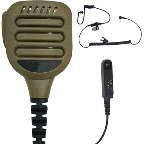 Uv9r Accessories Headset IP65 Waterproof Tan Dark Coffee Color Radio Speaker Mic Shoulder Microphone with 3.5mm Earpiece for Baofeng uv 9r pro Plus v2 gmrs xr 9g gt-3wp a58 a58s bf 9700 R760 5s