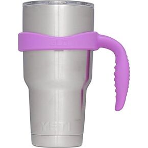 مقبض لكأس YETI Rambler سعة 30 أونصة - يناسب Ozark Trail وRTIC والمزيد - (المقبض فقط) (برتقالي حقلي)