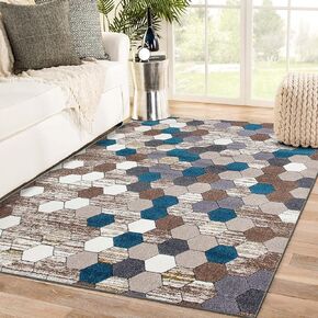 6068 Beige 5'2x7'2 Area Rug Carpet Large New