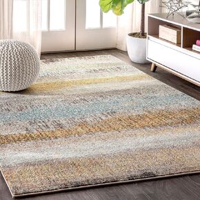 JONATHAN Y CTP105B-28 Contemporary POP Modern Abstract Vintage Indoor Area-Rug Bohemian Easy-Cleaning High Traffic Bedroom Kitchen Living Room Non Shedding, 2 X 8, Cream/Pink
