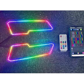 X1 Dream Color Chase 2017+ Polaris Sportsman 450 570 850 1000 2017-2019 850 SP 1000 XP Flowing LED Halo Ring for LED Headlight KIT
