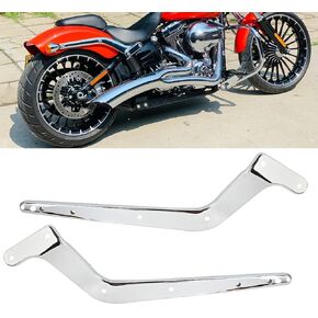 Chrome Rear Fender Struts Mudguard Support Cover Kit Fits for Harley Softail FLSTC 2008-2017