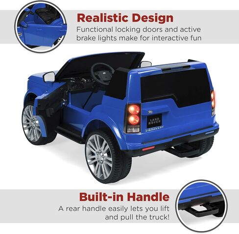 Best Choice Products 12V 3.7 MPH 2-Seater Licensed Land Rover Ride On Car Toy w/Parent Remote Control, MP3 Player - Black in Kuwait