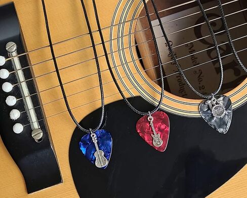 Guitar Pick Necklace Guitar on Blue in Saudi Arabia