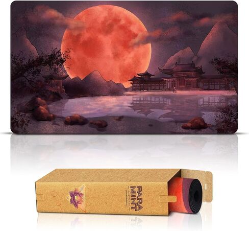 Paramint Blood Moon Torii Gate - MTG Playmat - Compatible with Magic The Gathering Playmat - Play MTG, YuGiOh, TCG - Original Play Mat Art Designs & Accessories in Kuwait
